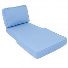 Everglades EVN704 Chaise Lounge Cushion By BBQGuys - Sunbrella Canvas Air Blue