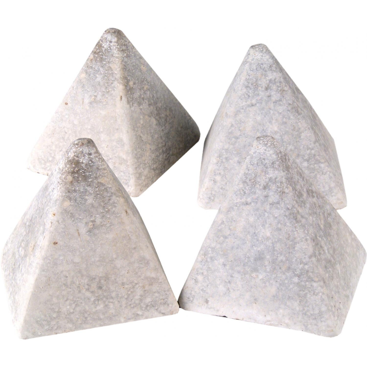 Peterson Gas Logs Decorative Geo Shapes Ivory 4-Sided Pyramid Set - Set Of 4 thumbnail