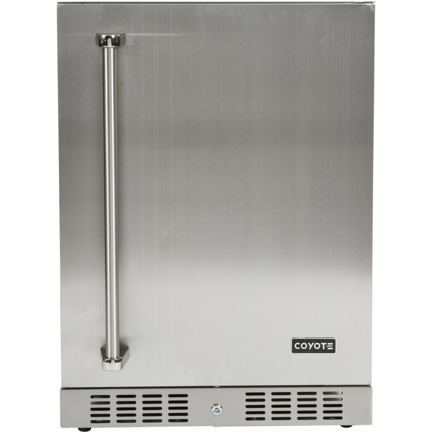 Coyote 24-Inch 5.5 Cu. Ft. Right Hinge Outdoor Stainless Steel Refrigerator - C1BIR24-R thumbnail