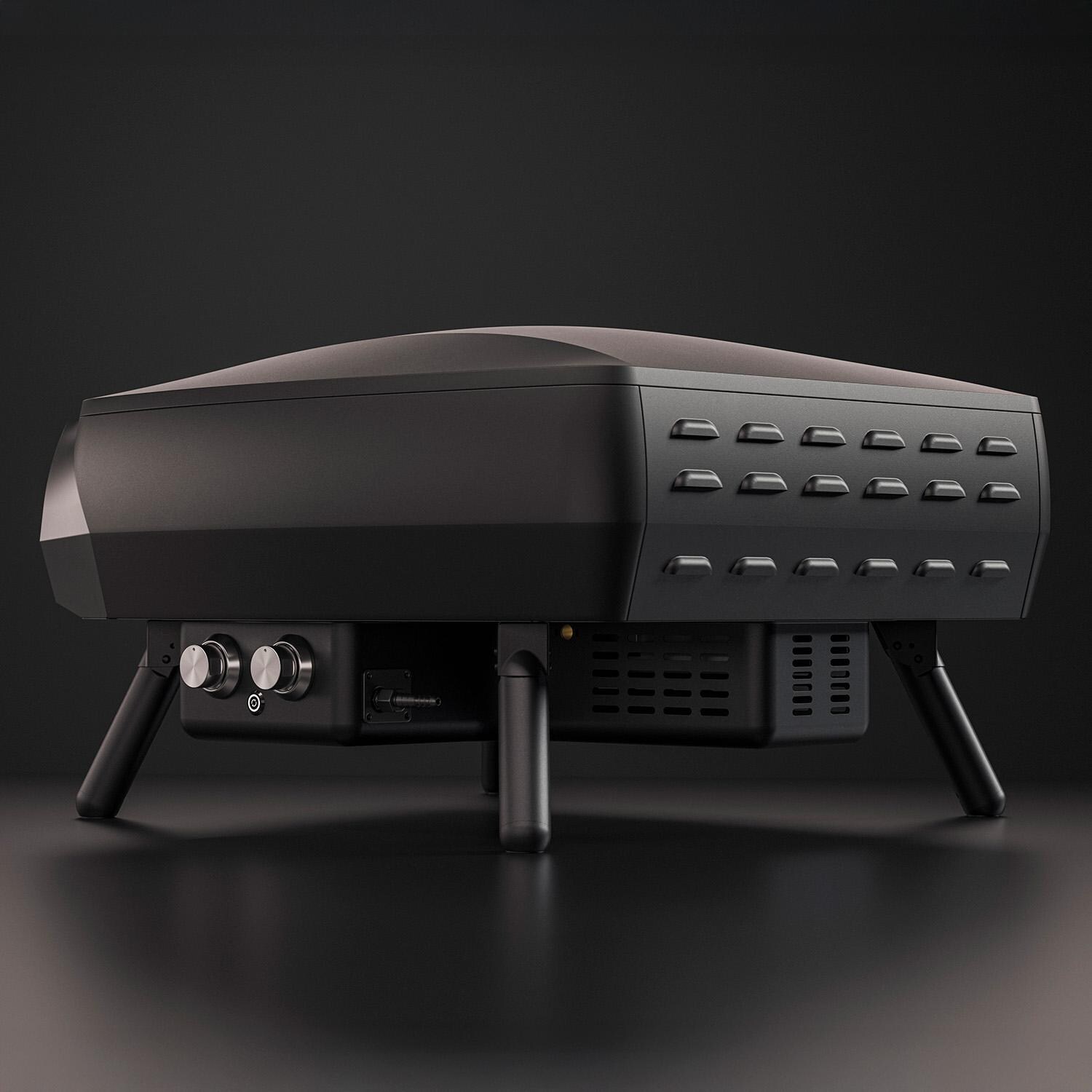 Witt 80650063 Etna Rotante Propane Pizza Oven - Matte Black - Back - White Background thumbnail