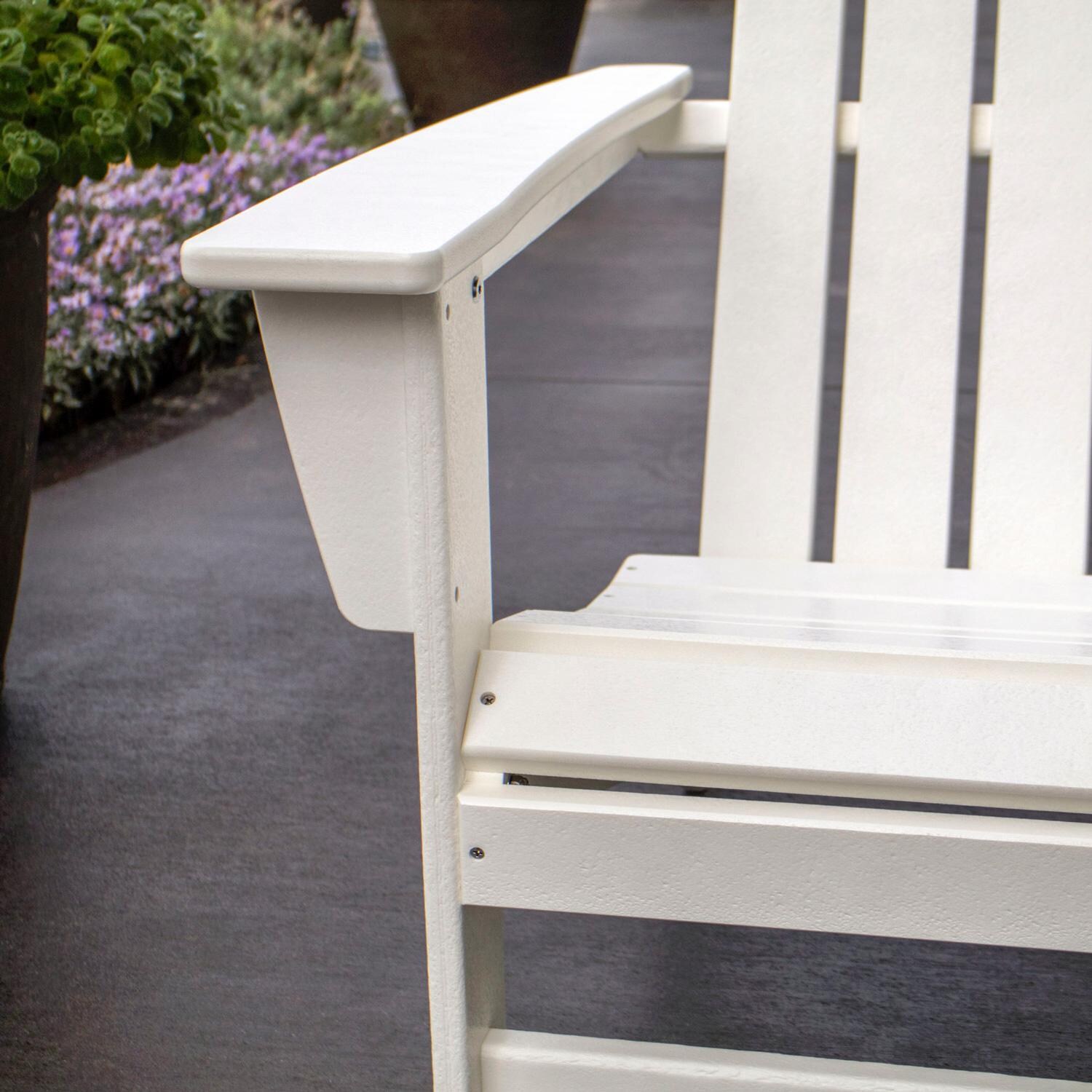 POLYWOOD Vineyard Adirondack Chair Sand BBQGuys