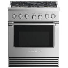 Fisher Paykel Professional (Formerly DCS) 30-Inch 5-Burner Dual-Fuel Propane Gas Range - RDV2-305L N image