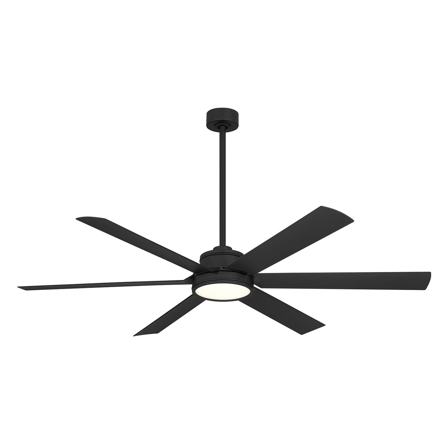 65-in Cairo Fan in Coal Black w/ Coal Black Blades by Minka-Aire - F897L-CL