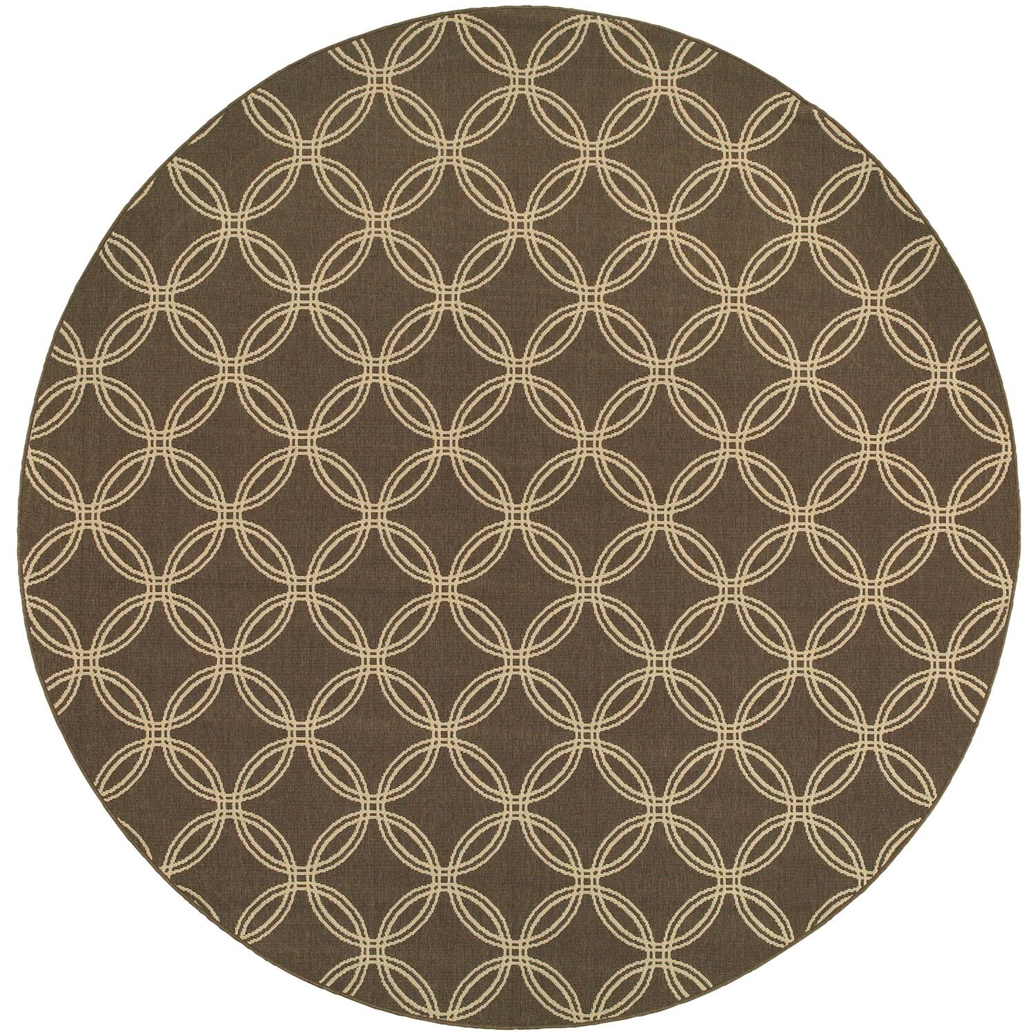 Tommy Bahama Seaside 7.10 Ft. Round Indoor/Outdoor Rug By Oriental Weavers 3360D Ultimate Patio