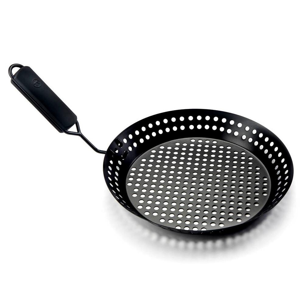 Black Non-Stick BBQ Skillet Grill Basket thumbnail