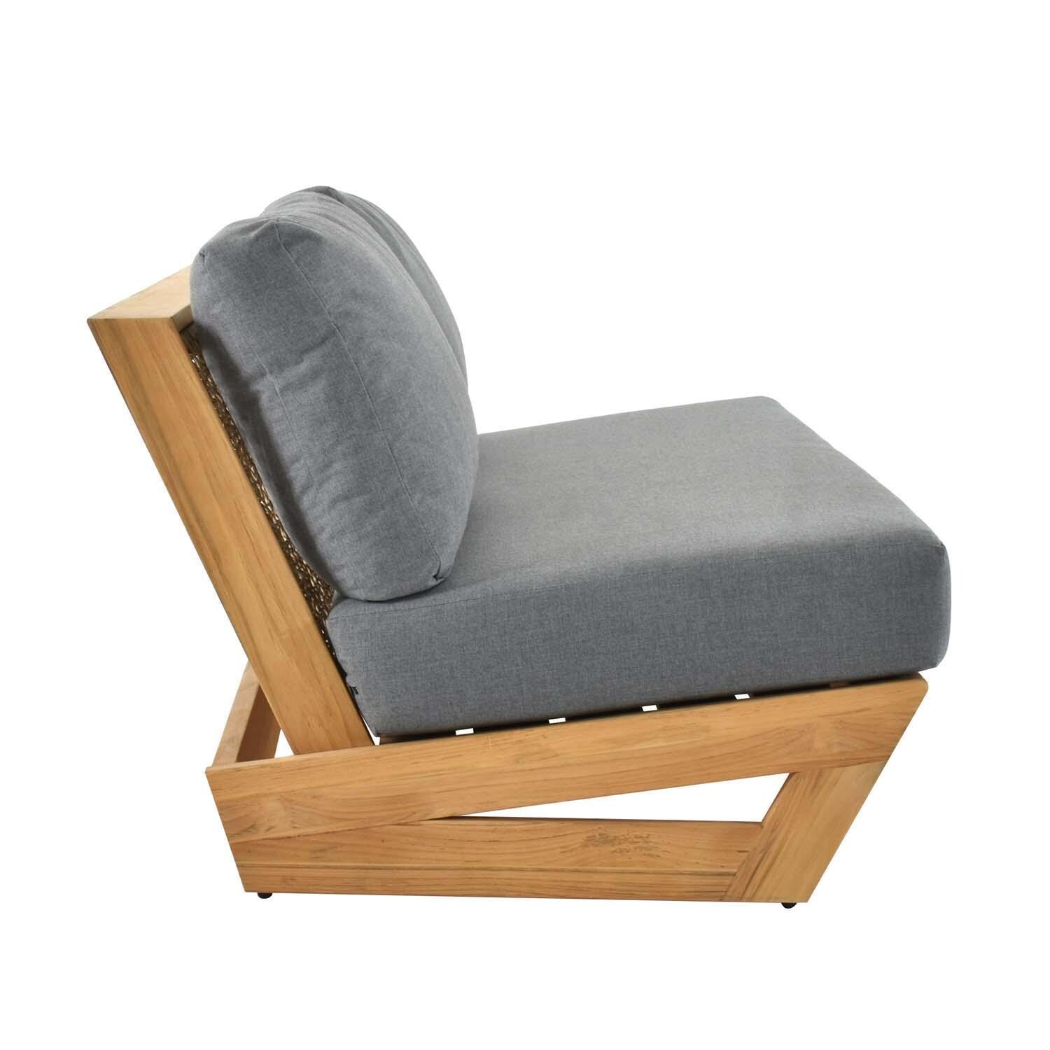 Willow Bay 4 Pc Set Teak Conversation Set By Lakeview Outdoor Designs - Sofa Side View - Detail thumbnail