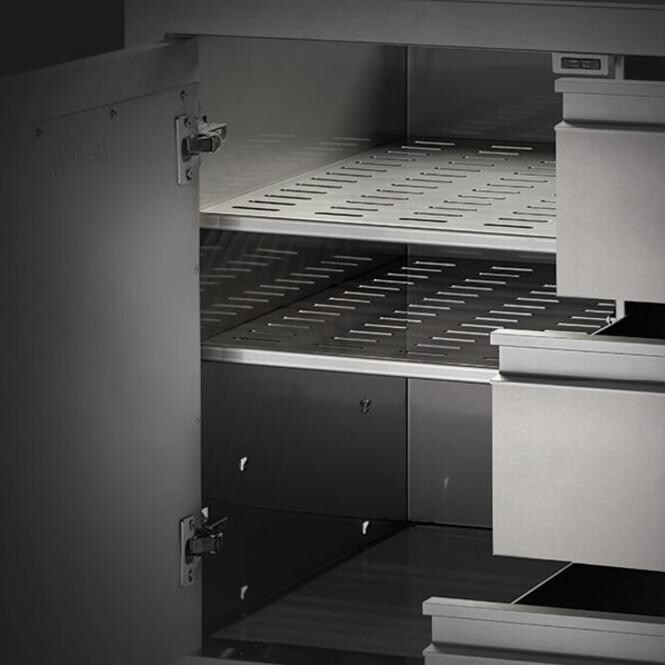 Napoleon - BI-3624-1D3DR - 36-Inch Single Door & Triple Drawer - Open Closeup thumbnail