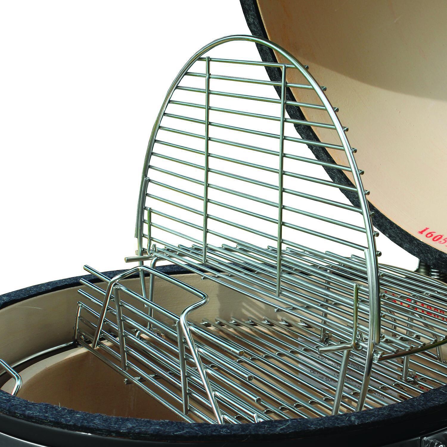 Vision C-4C1F1-H Professional C-Series Ceramic Kamado Grill - Black - Dual Grates thumbnail