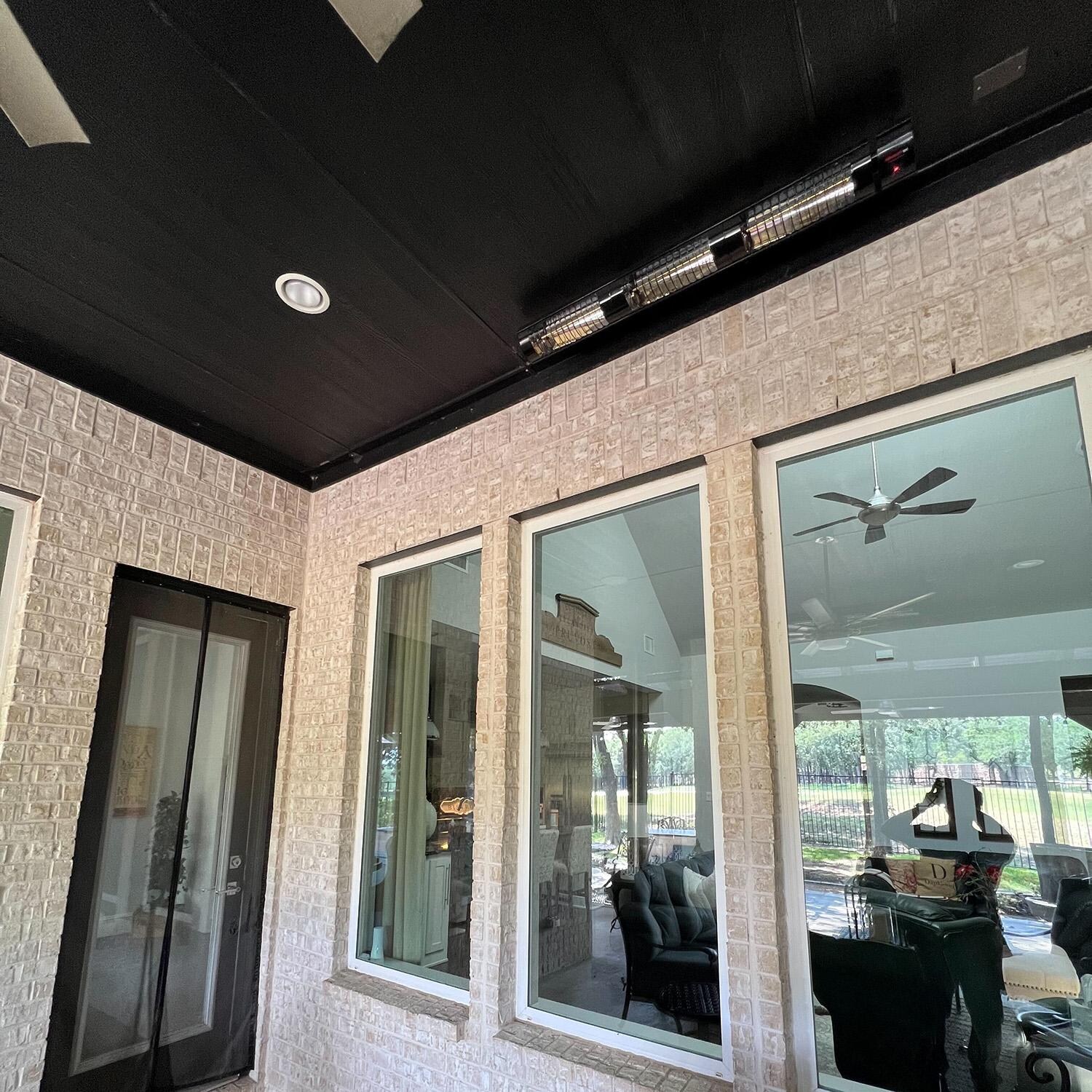 RADtec T6000/12R2 Torrid Series 56-in 6000W Electric Infrared Patio Heater - Covered Patio - Lifestyle thumbnail