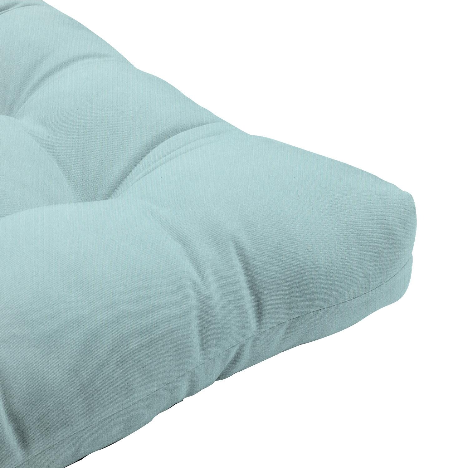 Sunbrella Canvas Glacier Long Outdoor Replacement Chaise Lounge Cushion By UltimatePatio.com - Corner Detail thumbnail