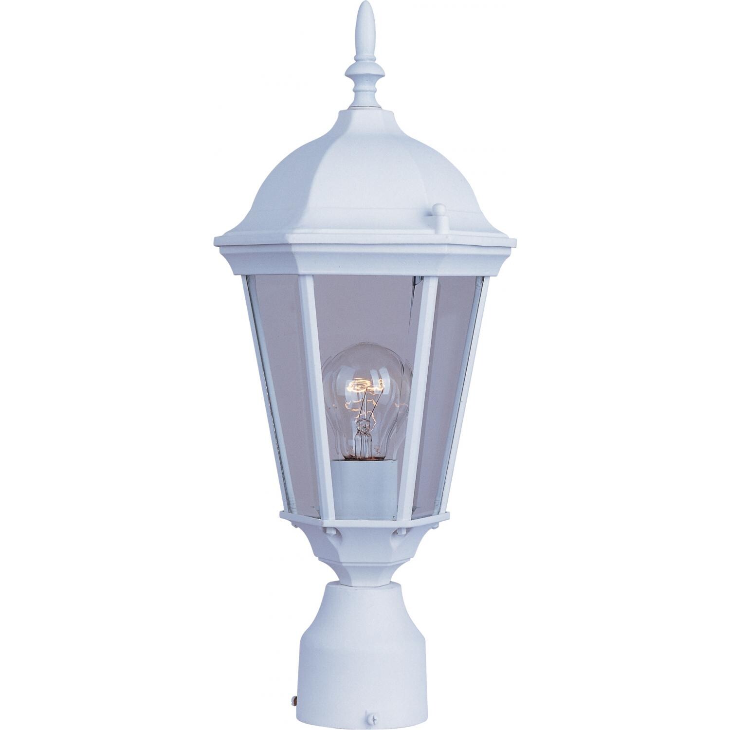 Maxim Westlake One Light 19-Inch Outdoor Post Light - White - 1001WT