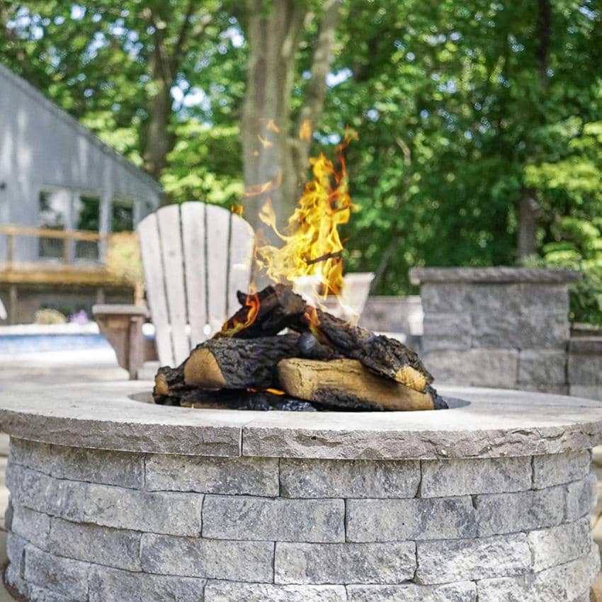 Warming Trends FO42NG Octagonal 42 Inch Natural Gas Ready To Finish Fire Pit Kit - Ready-to-Finish Circle Shape Shown