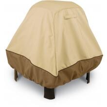 Classic Accessories Veranda Patio Fire Pit Cover - Pebble/Bark/Earth - XL Stand-Up
