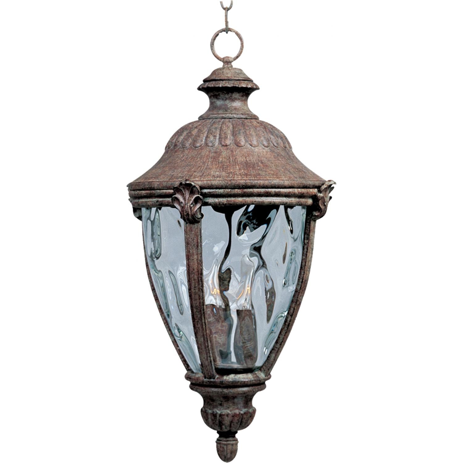 Maxim Morrow Bay VX Three Light 21-Inch Outdoor Hanging Lantern - Earth Tone - 40291WGET