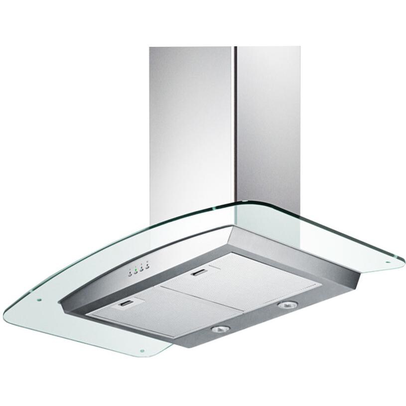Summit Professional 36-Inch European 650 CFM Range Hood / Glass Canopy - SEH5636G - Bottom View thumbnail