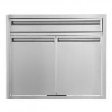 BBQGuys.com Aspen Series 30-Inch Stainless Steel Double Door & Single Drawer Combo image