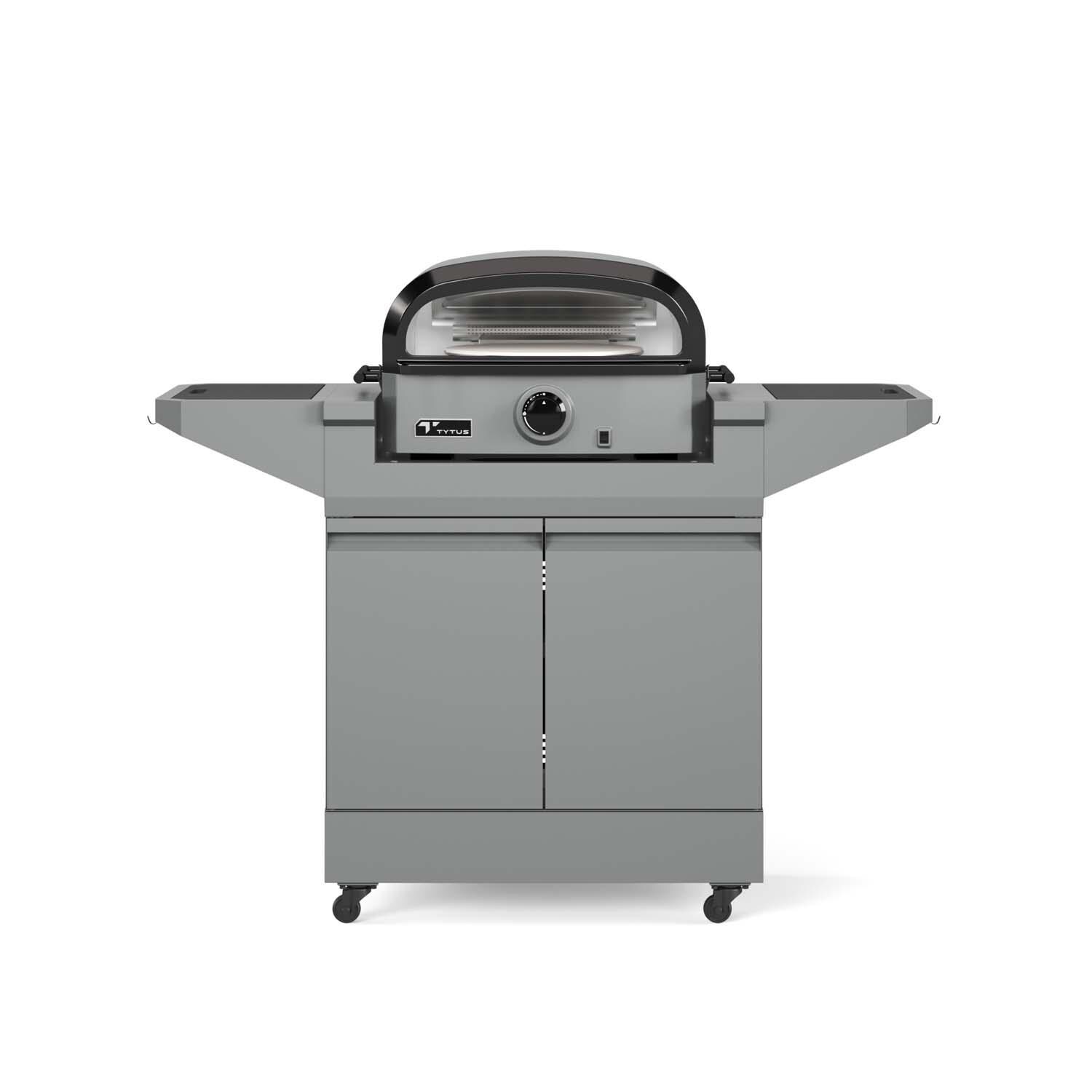 TYTUS Emberwood Propane Pizza Oven w/ Grill and Prep Cart - TDT-CRT-GPZA