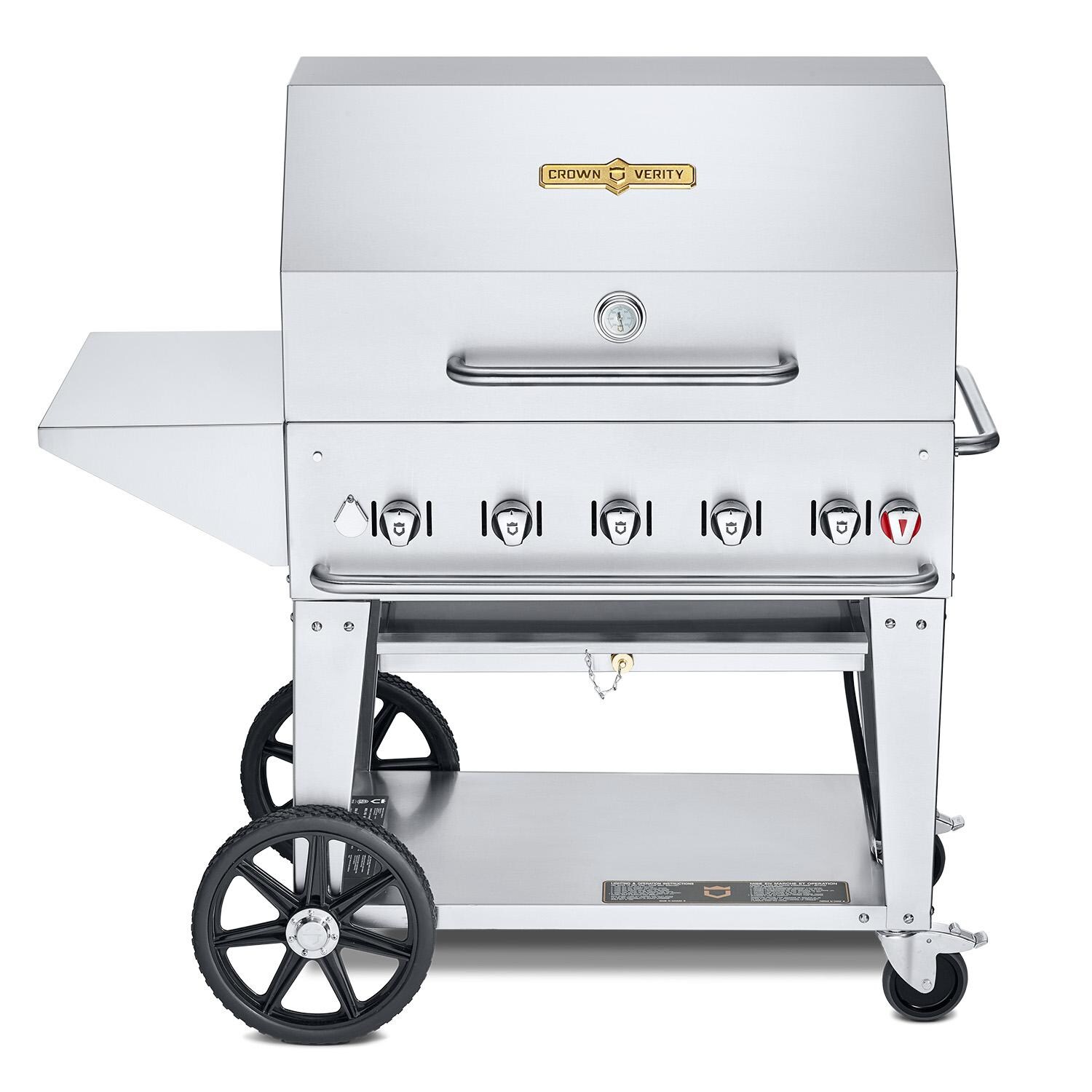 Crown Verity 36-Inch Mobile Propane Grill Package - CV-MCB-36PKG