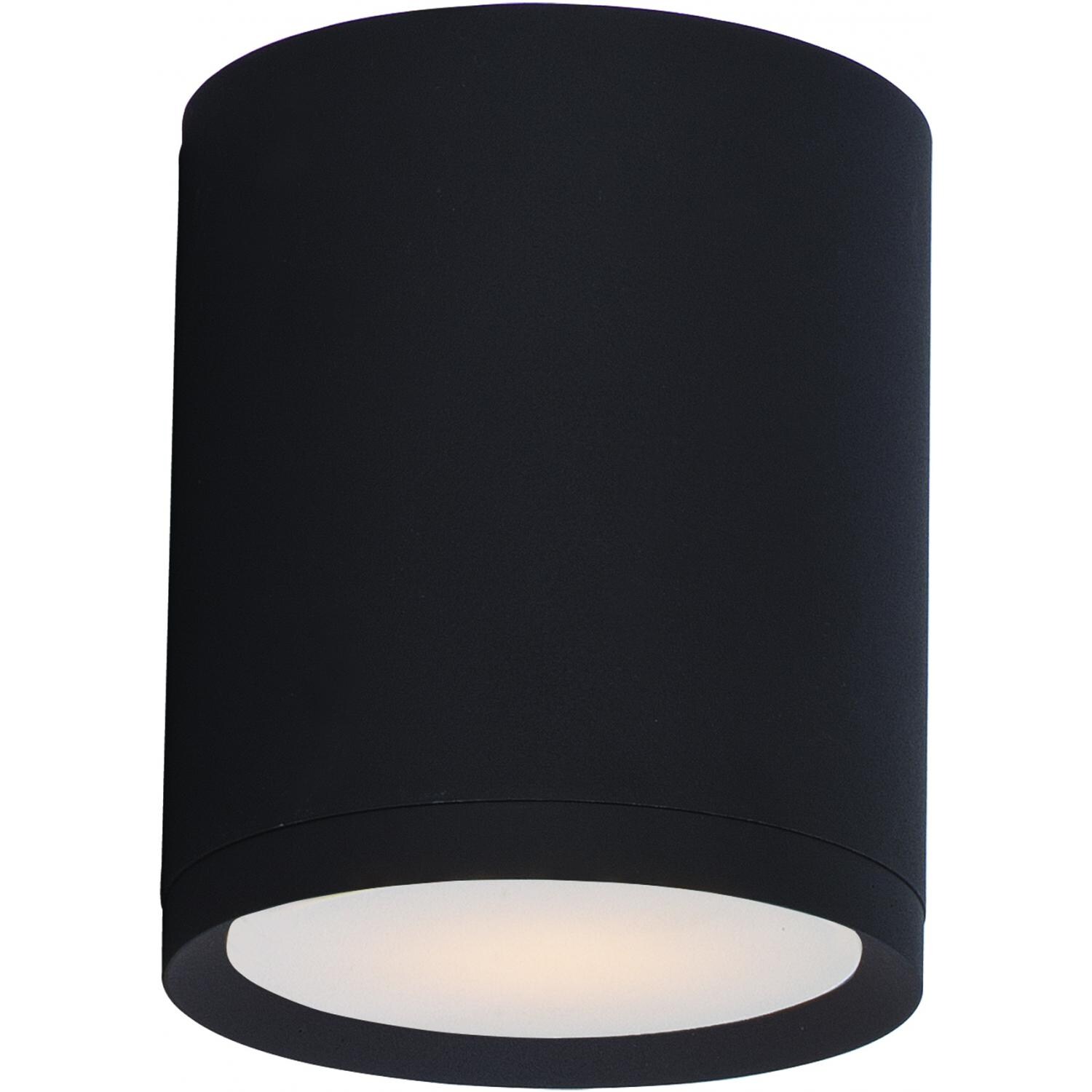 Maxim Lightray One Light 5-Inch LED Outdoor Flush Mount - Architectural Bronze - 86104ABZ