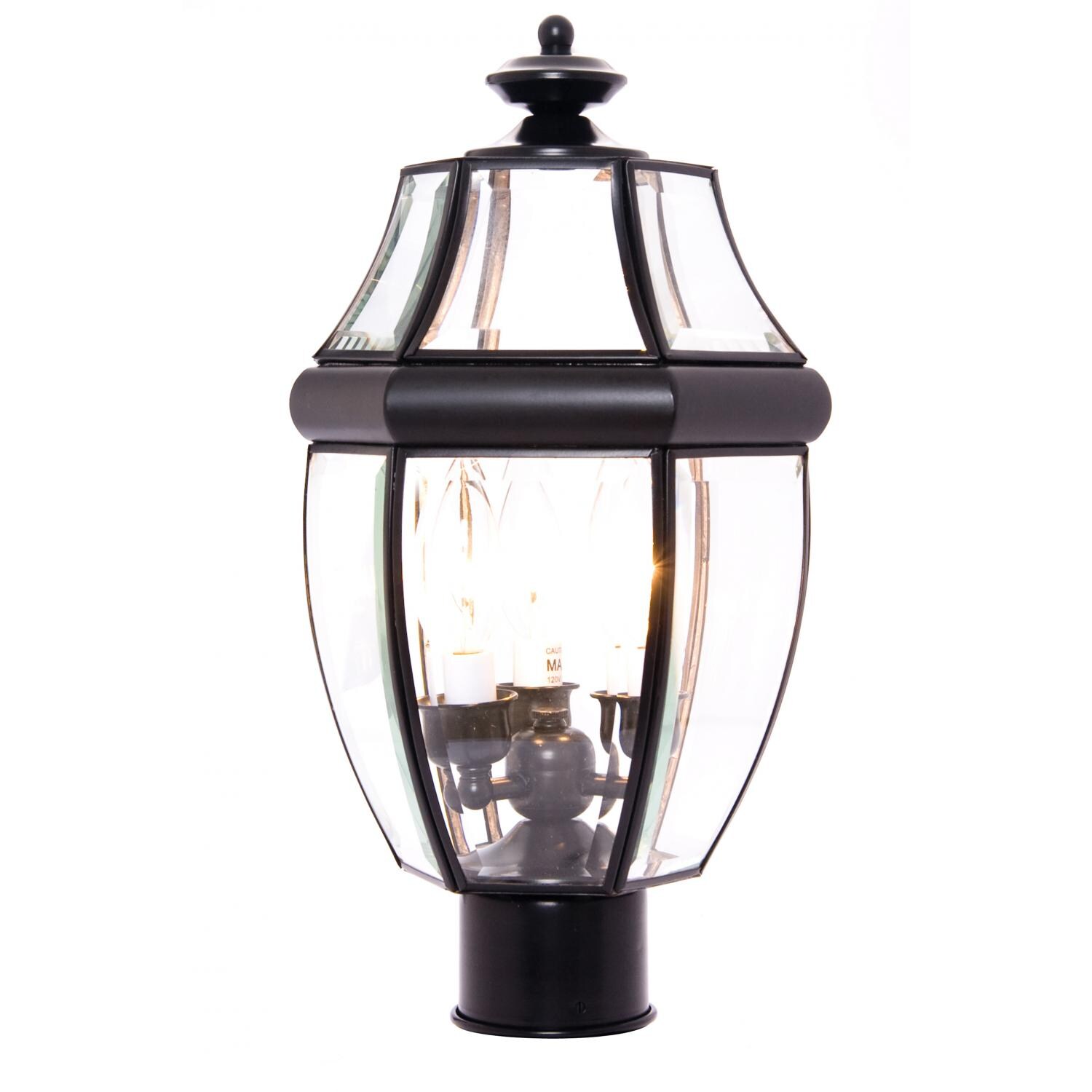 Maxim South Park 6097CLBK 40W 18-Inch Three Light Outdoor Post Light - Black thumbnail