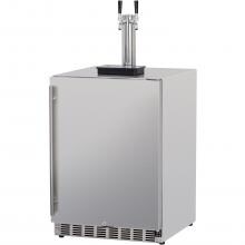 Summerset 25-Inch 6.6 Cu. Ft. Outdoor Rated Dual Tap Beer Dispenser/Kegerator - SSRFR-24DK2 image