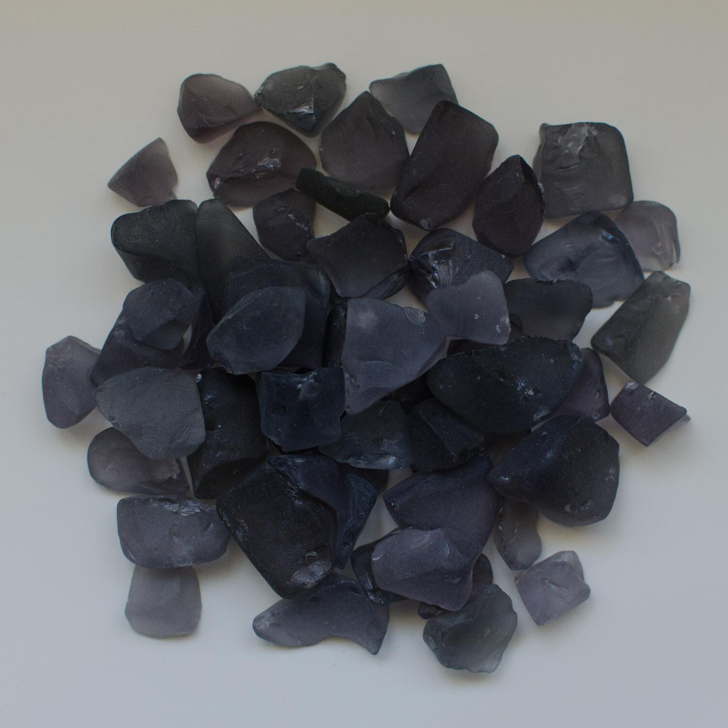 Amantii Dusty Purple Frosted Fire Glass - 5 Pounds - AMSF-GLASS-08 image
