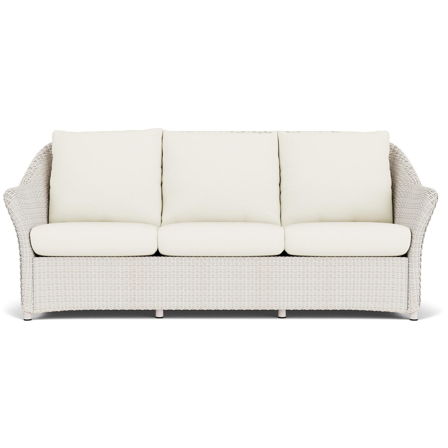 Weekend Retreat Lloyd Loom Sofa in Antique White/Sailcloth Salt by Lloyd Flanders