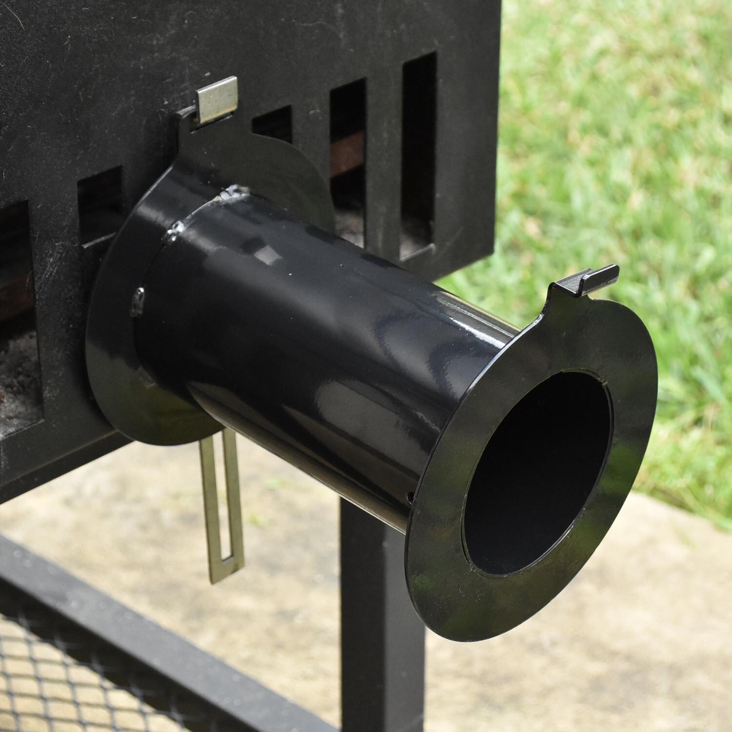 Perfect Draft - PD05 - Firebox Adapter - Attached to Firebox Closeup thumbnail