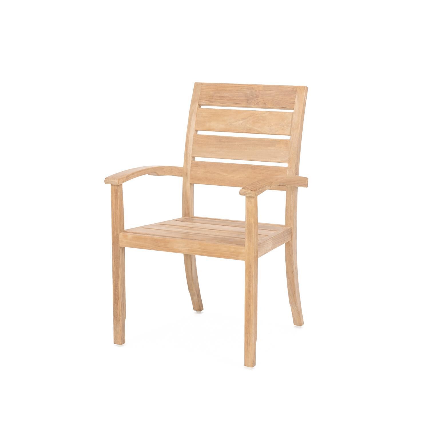 Teak + Table Friday / St Barts 40-Inch 5-Piece - Dining Chair Only - White Background thumbnail