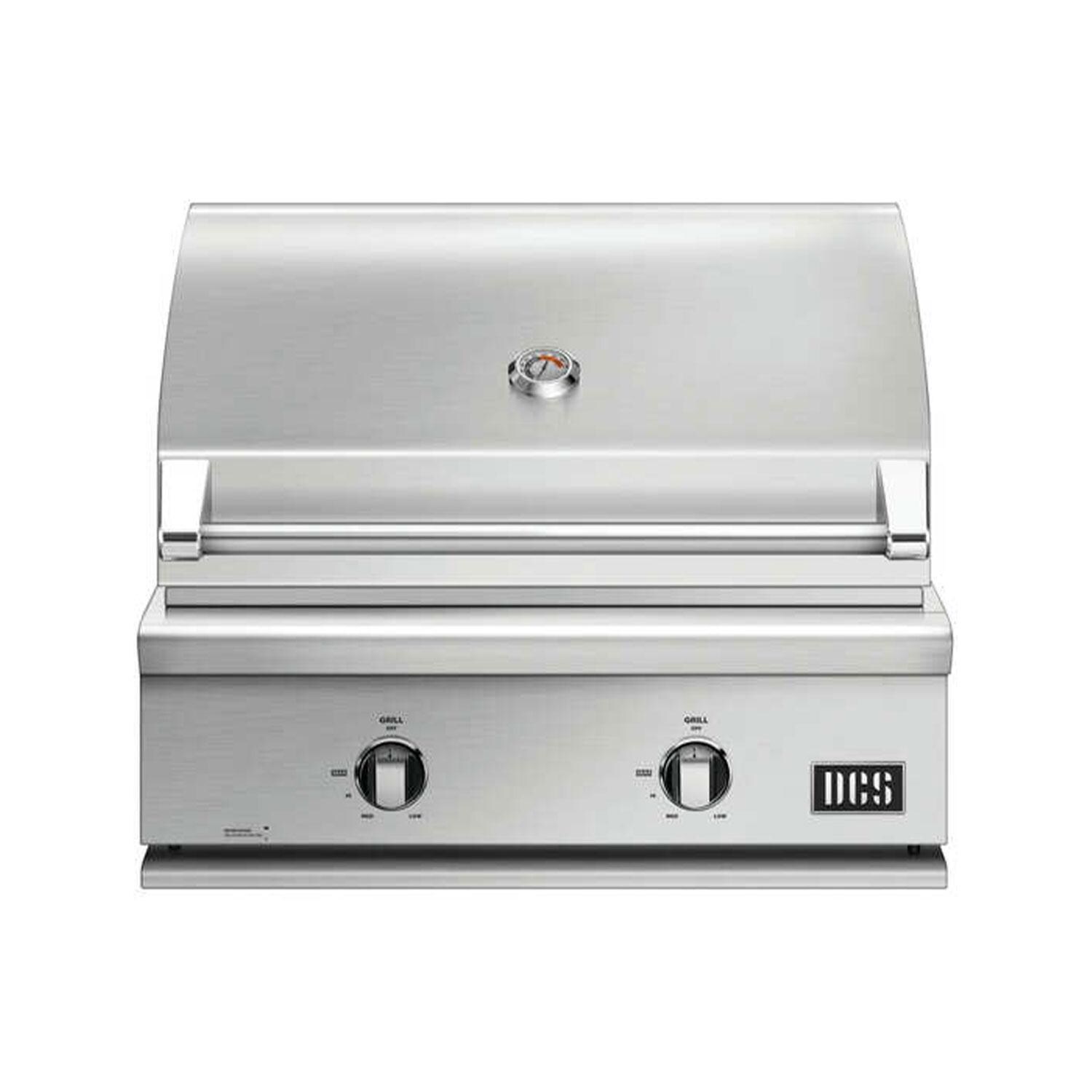 DCS BH1-30-L Series 7 30-in 2 Burner Built-In Natural Gas Grill w/ Integrated Smoker Box & Independent Burner - Display - White Background thumbnail