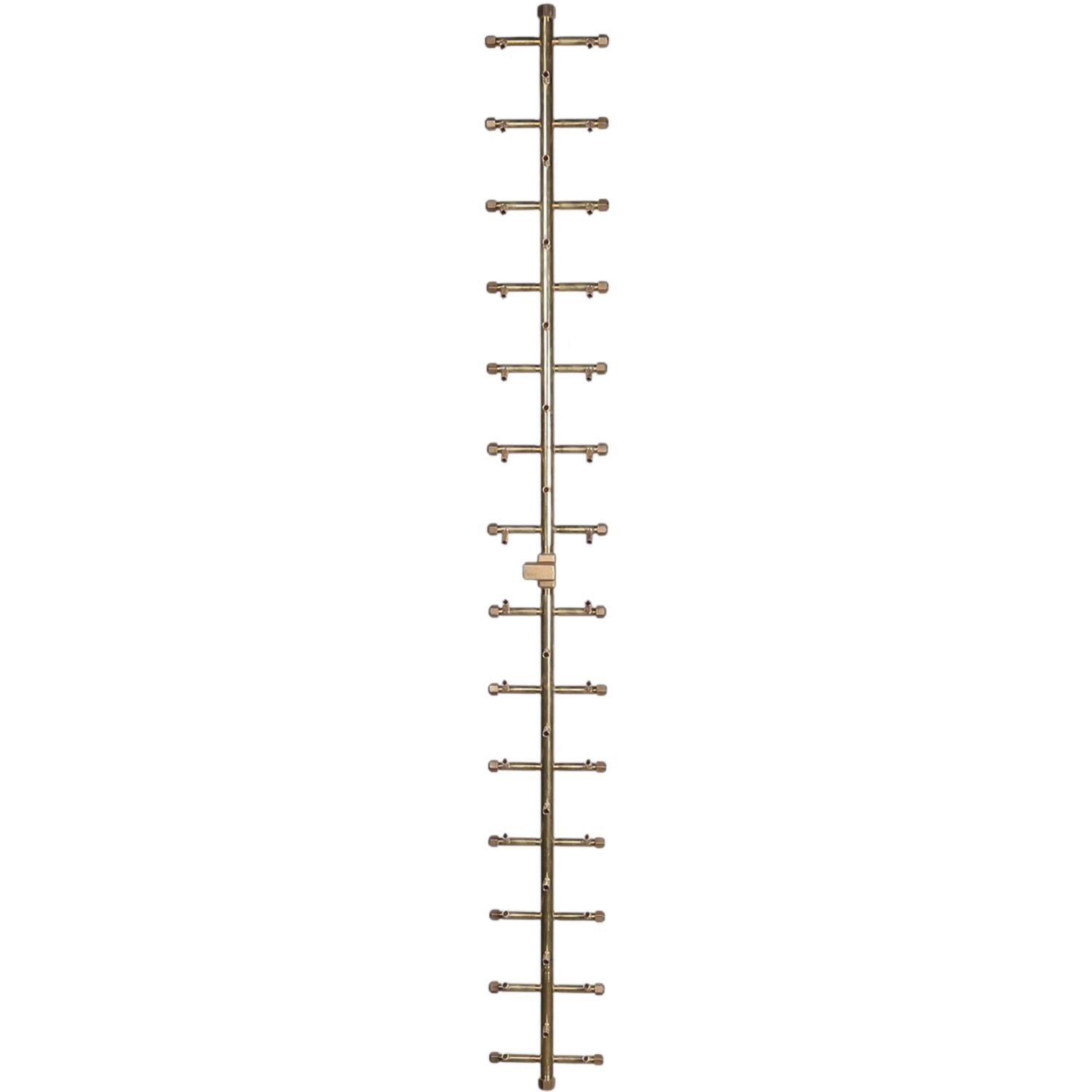 Warming Trends UT410 63 X 7 Inch Tree-Style Brass Burner - Burner - White Background thumbnail