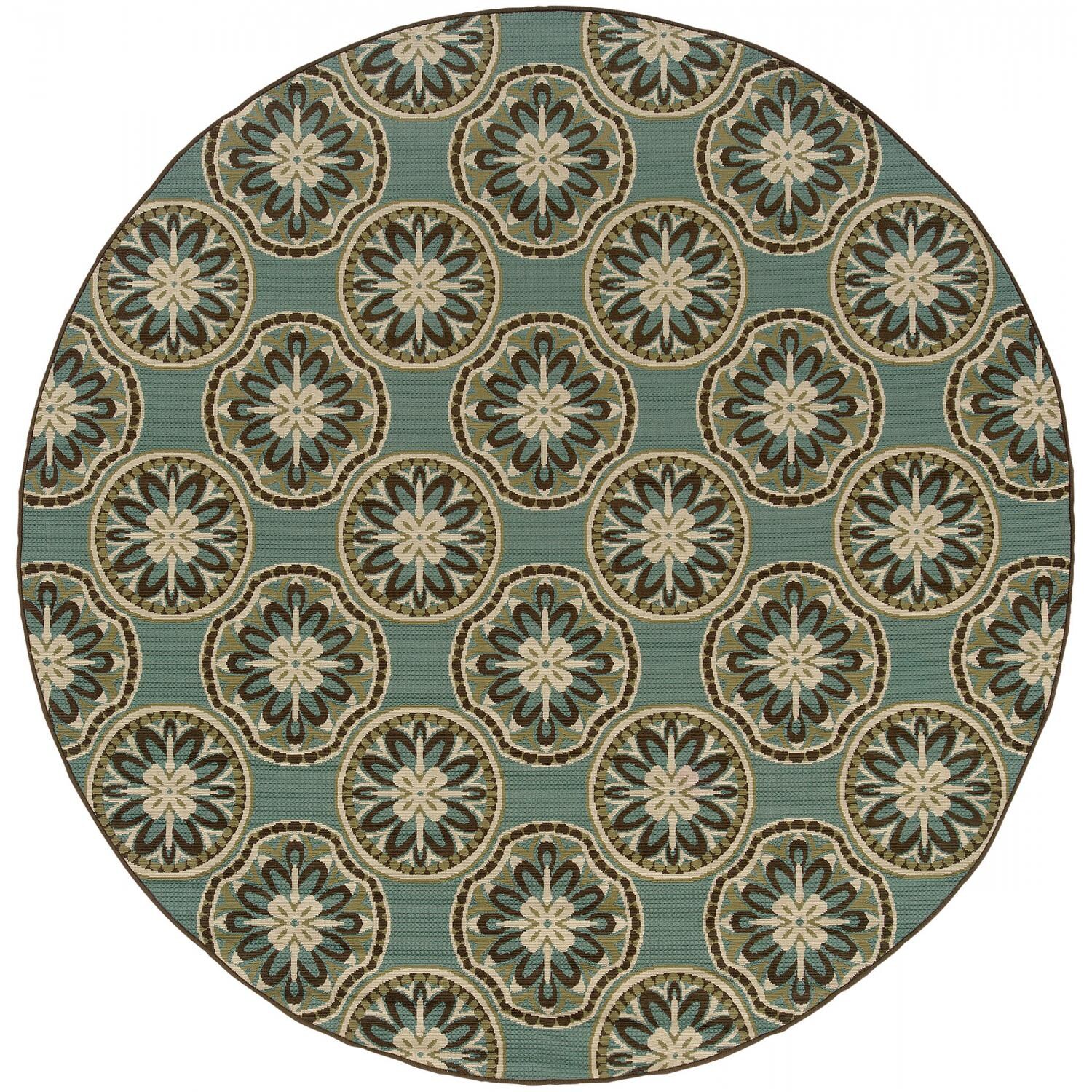 Oriental Weavers Montego 7.10 Ft. Round Indoor/Outdoor Rug - 8323L thumbnail