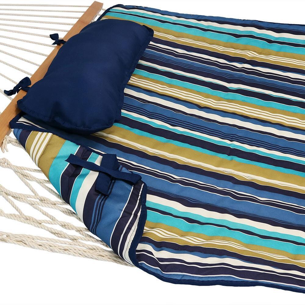 Ultimate Patio Quilted Hammock Pad & Pillow Set - Lake View - On Rope Hammock thumbnail