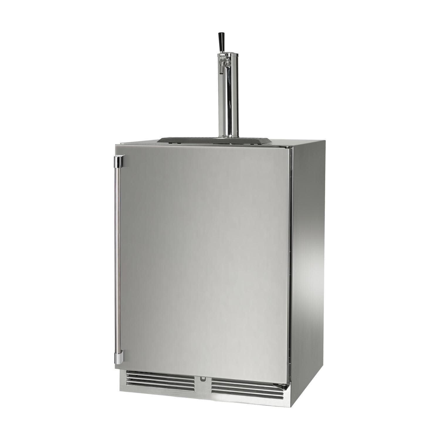 Perlick 24-Inch Signature Series Marine & Coastal Series Stainless Steel Single Tap Outdoor Beverage Dispenser - Right Hinge - HP24TM-4-1R-1