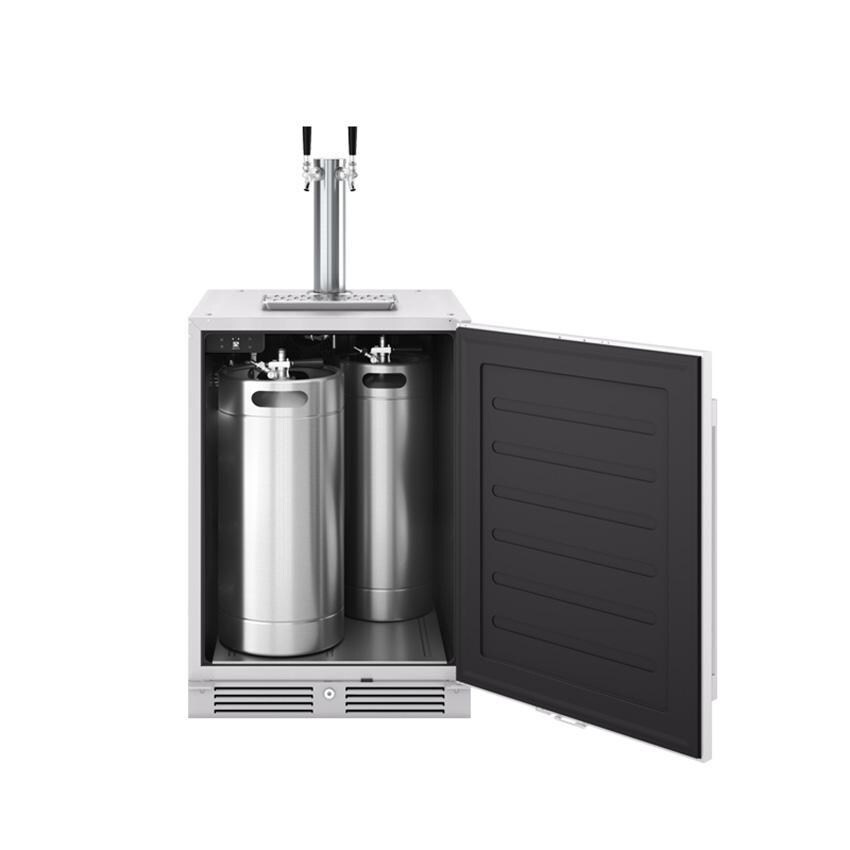 Zephyr PRKB24C01AS-OD 24-Inch Presrv Outdoor Kegerator & Beverage Cooler Double Tap w/ Line Cleaning Kit thumbnail