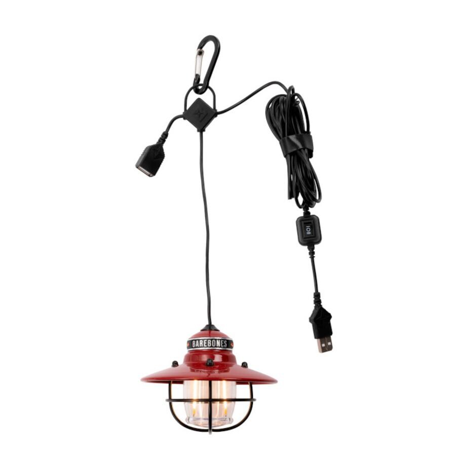 Barebones Living LIV-266 Edison Pendant Light Red thumbnail