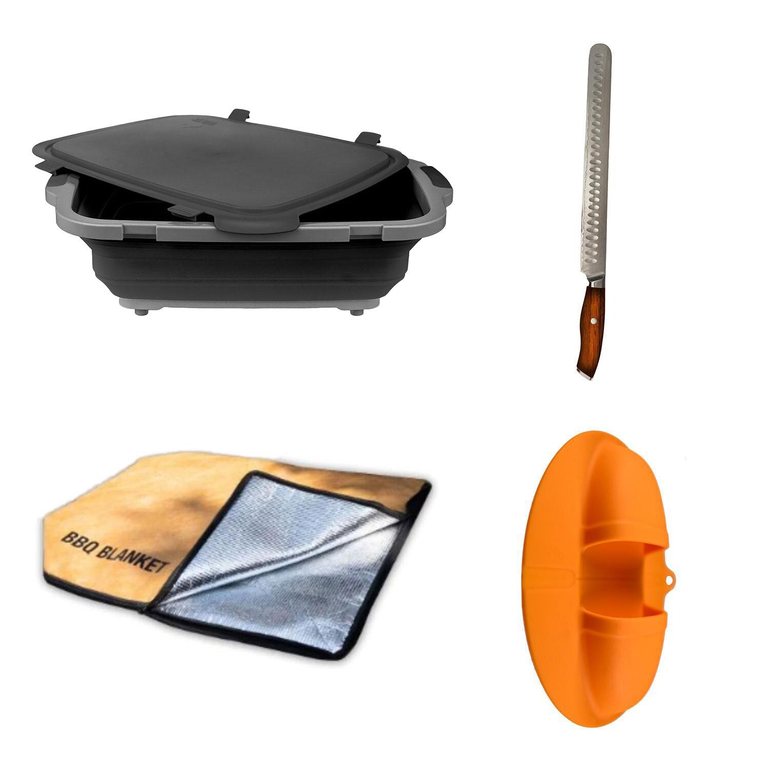 Drip EZ V2 Brisket Master Bundle - Black - Items Included - White Background thumbnail