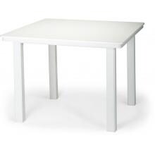 Telescope Casual 42 Inch Square MGP Patio Dining Table - Textured Snow