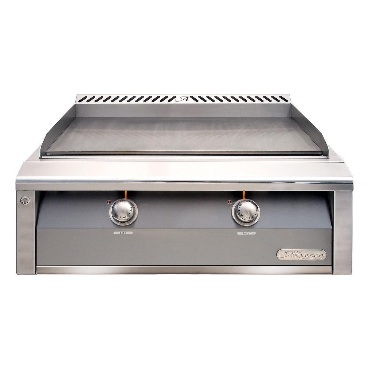 Alfresco 30-Inch Built-In Natural Gas Griddle in Signal Gray - AXE-30GT-NG-S7004