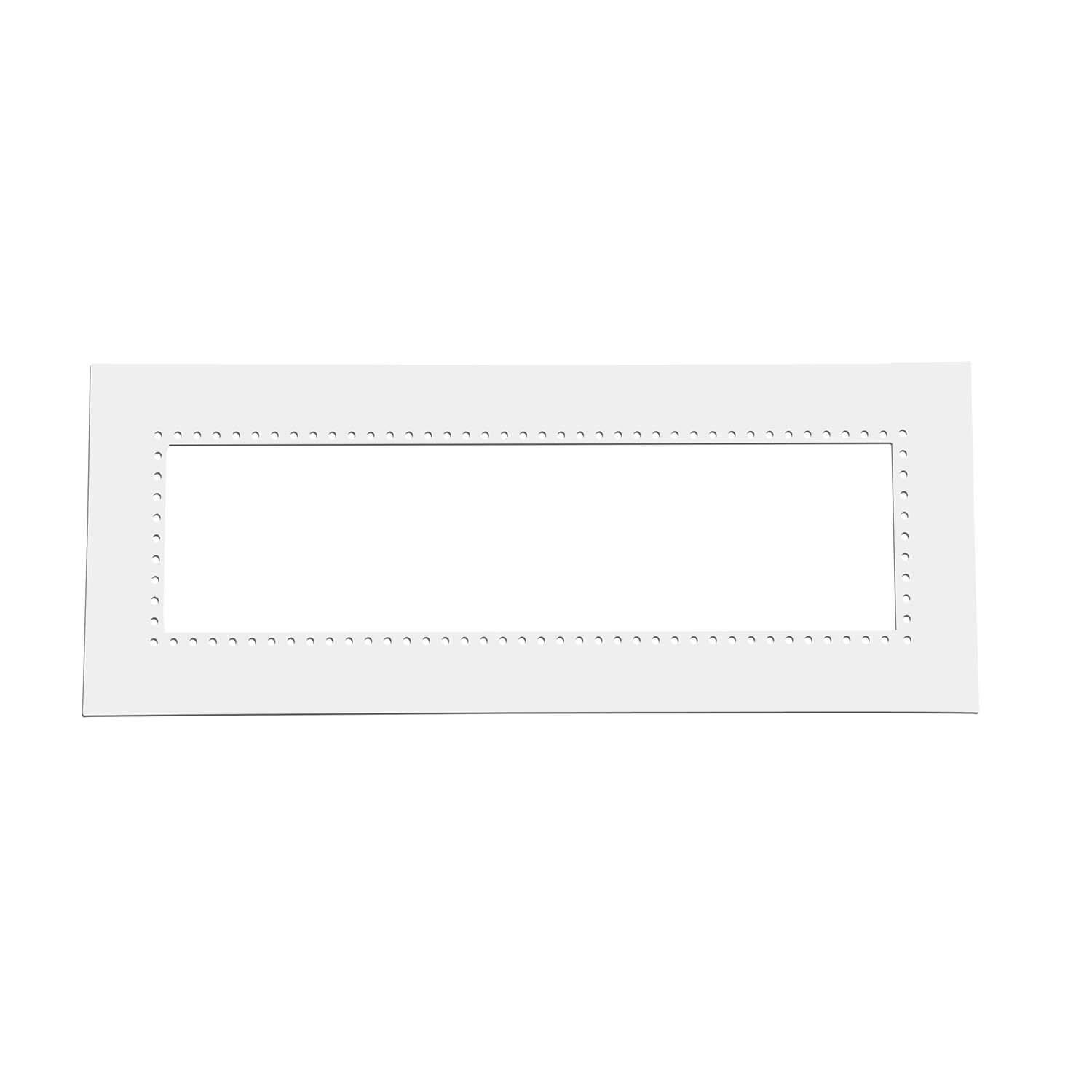 Eurofase EF39FMPFW Flush Mount Kit For 4000W & 5000W Heaters - White - White Background thumbnail