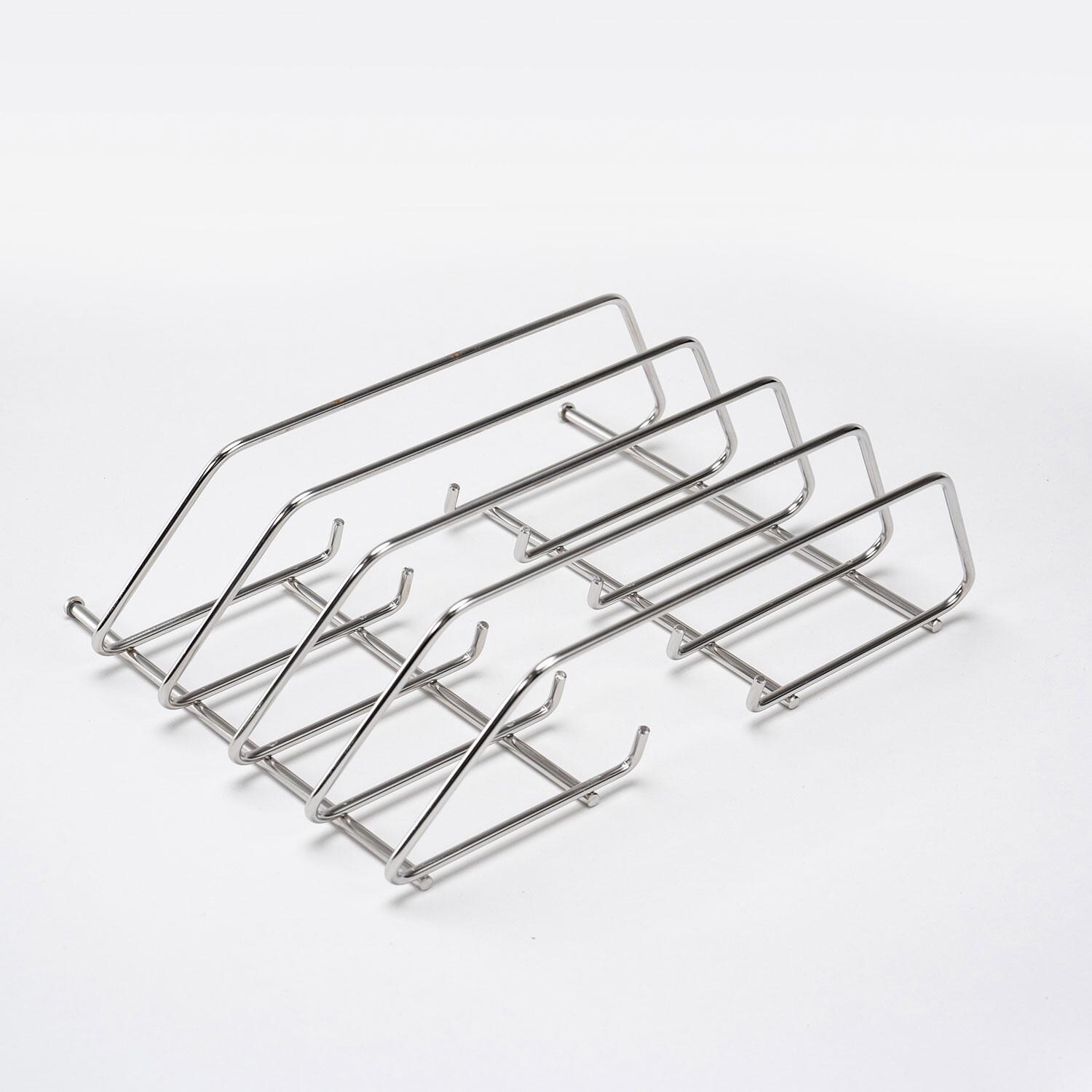 Green Mountain Grills RACKT Backboard & Chicken Drummette Suspender for Peak Prime 2.0 - Chicken Drummette Rack - Side View - White Background thumbnail
