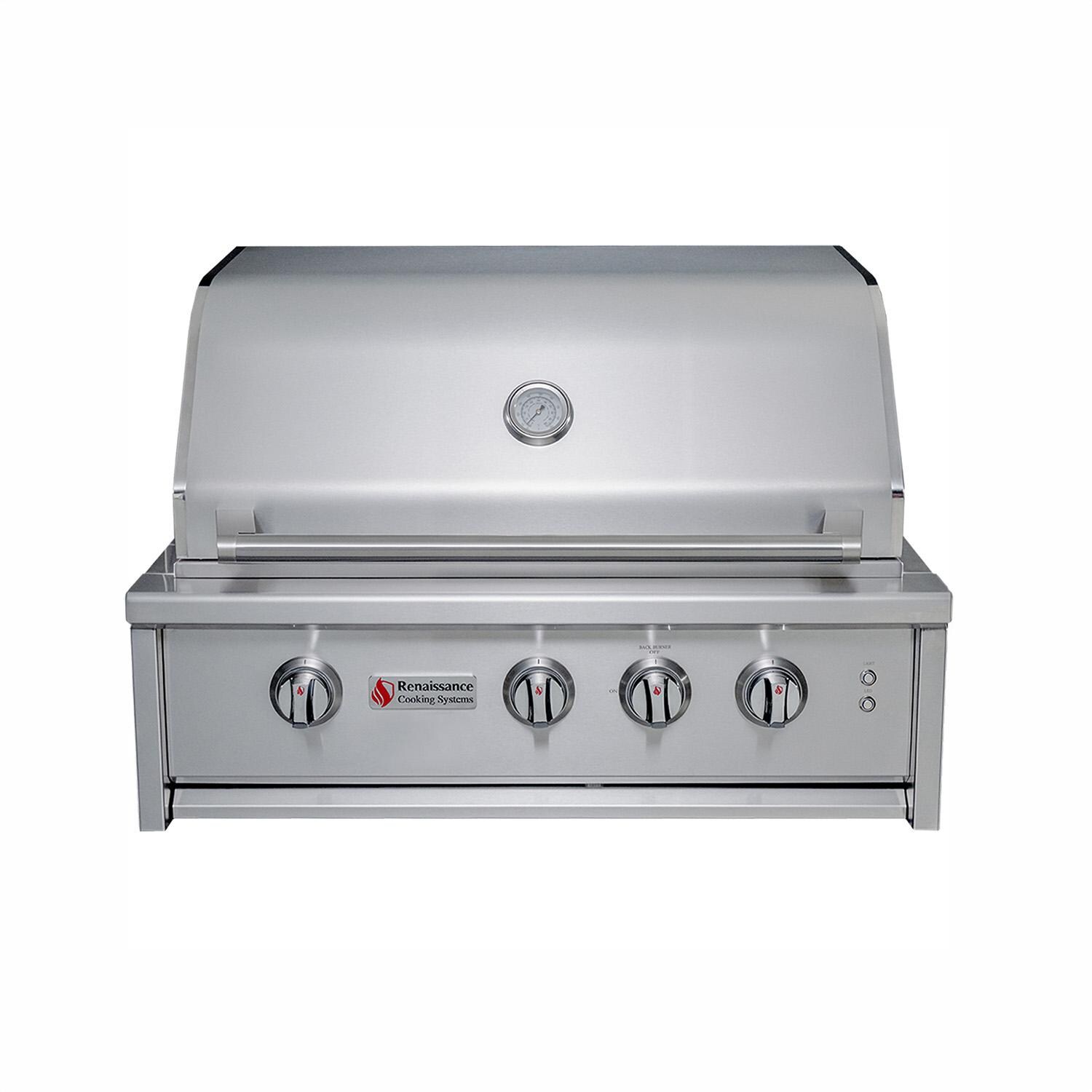 Cutlass Elite 30-in 3 Burner Built-In Natural Gas Grill - Front - White Background thumbnail