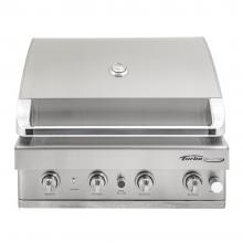 Turbo Elite 32-Inch 4-Burner Built-In Natural Gas Grill With Rear Infrared Burner - BTE3216BNG image