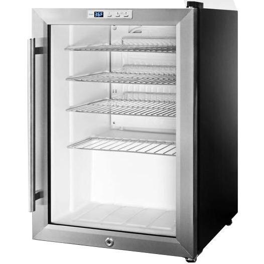 Summit Commercial 2.5 Cu. Ft. Freestanding Beverage Cooler - SCR312L - Angle View thumbnail