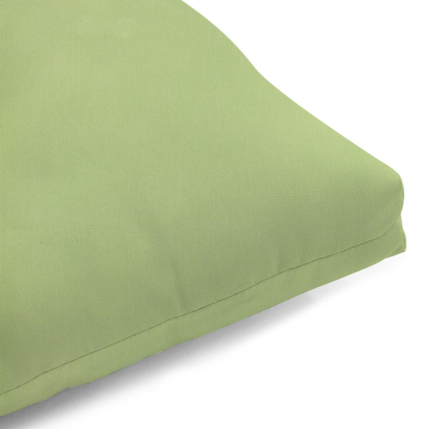Sunbrella Canvas Parrot Small Outdoor Replacement Bench Cushion By UltimatePatio.com - Corner Detail thumbnail