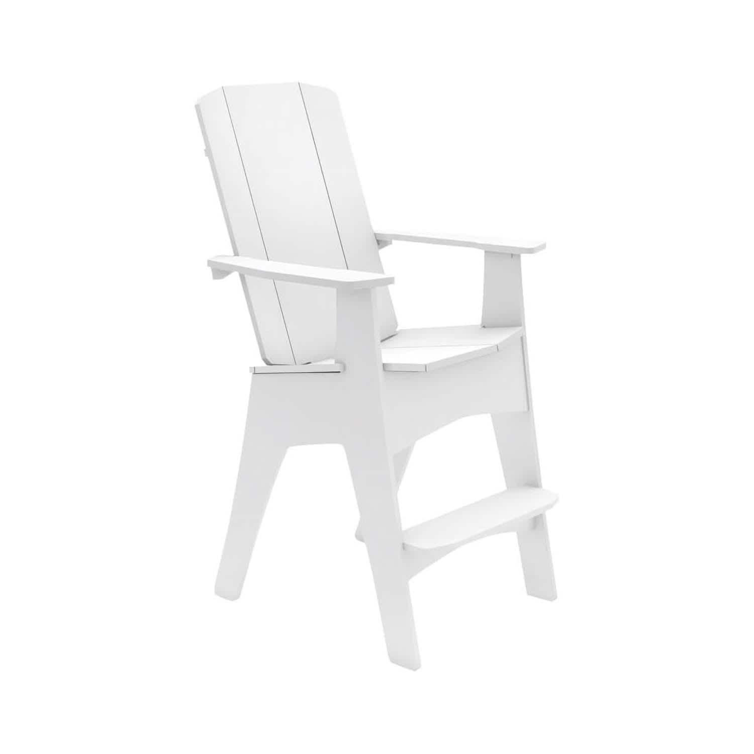 Ledge Lounger Mainstay Adirondack Tall Chair - White - LL-MS-AT-WH