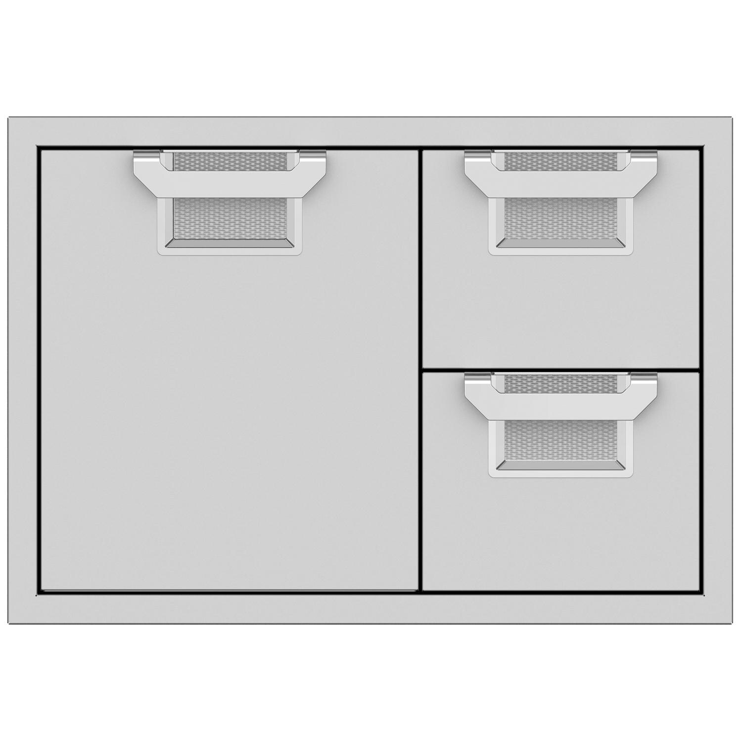 Aspire By Hestan 30-Inch Double Drawer And Single Storage Door Combo - Steeletto - AESDR30-SS