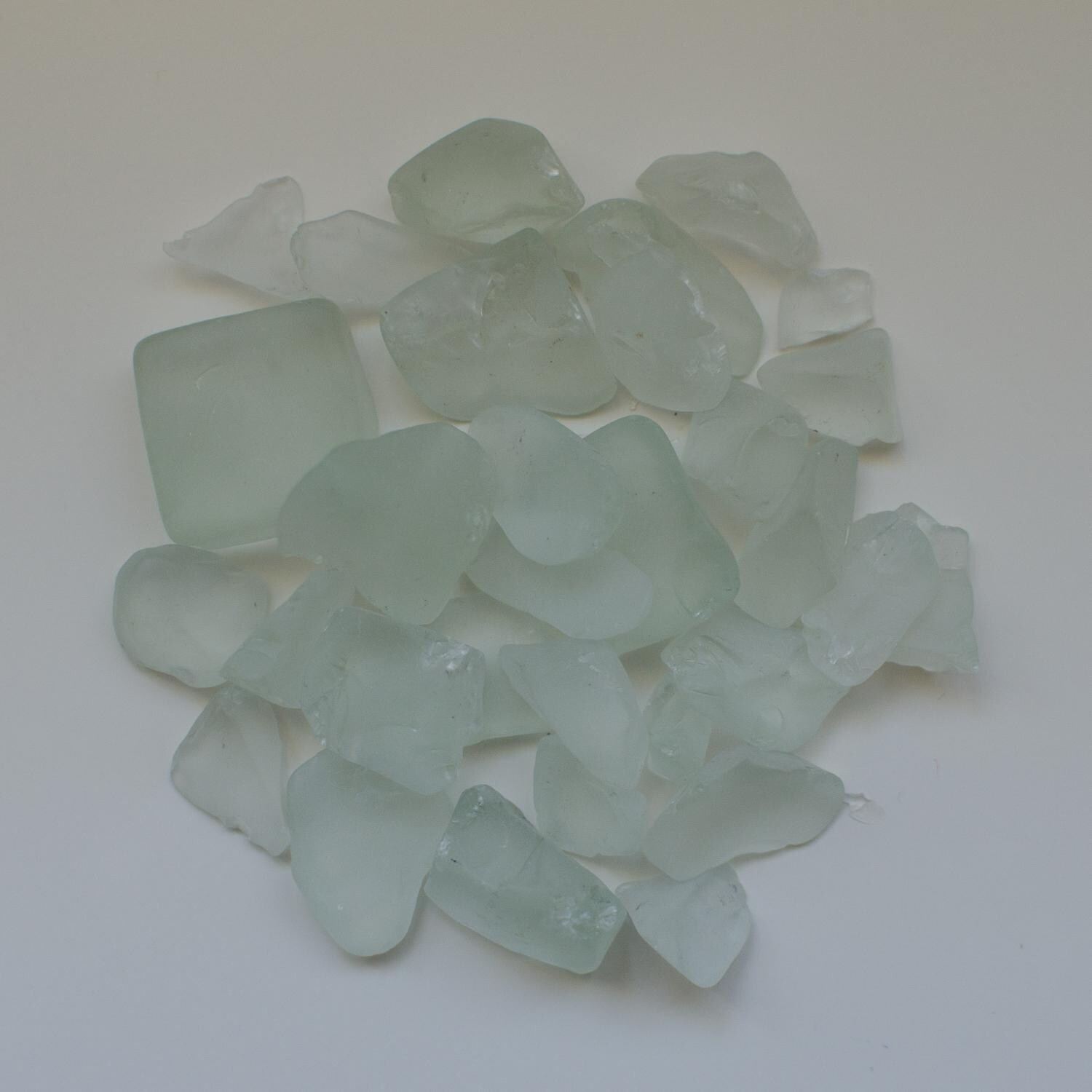 Amantii White Frosted Fire Glass - 5 Pounds - AMSF-GLASS-07 image
