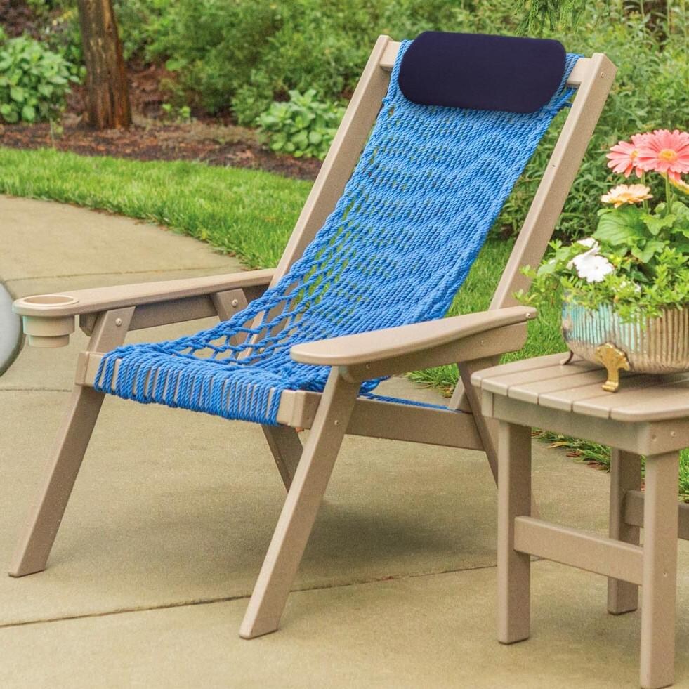 Pawleys Island Coastal DuraCord Patio Rope Chair With Included Head Pillow thumbnail