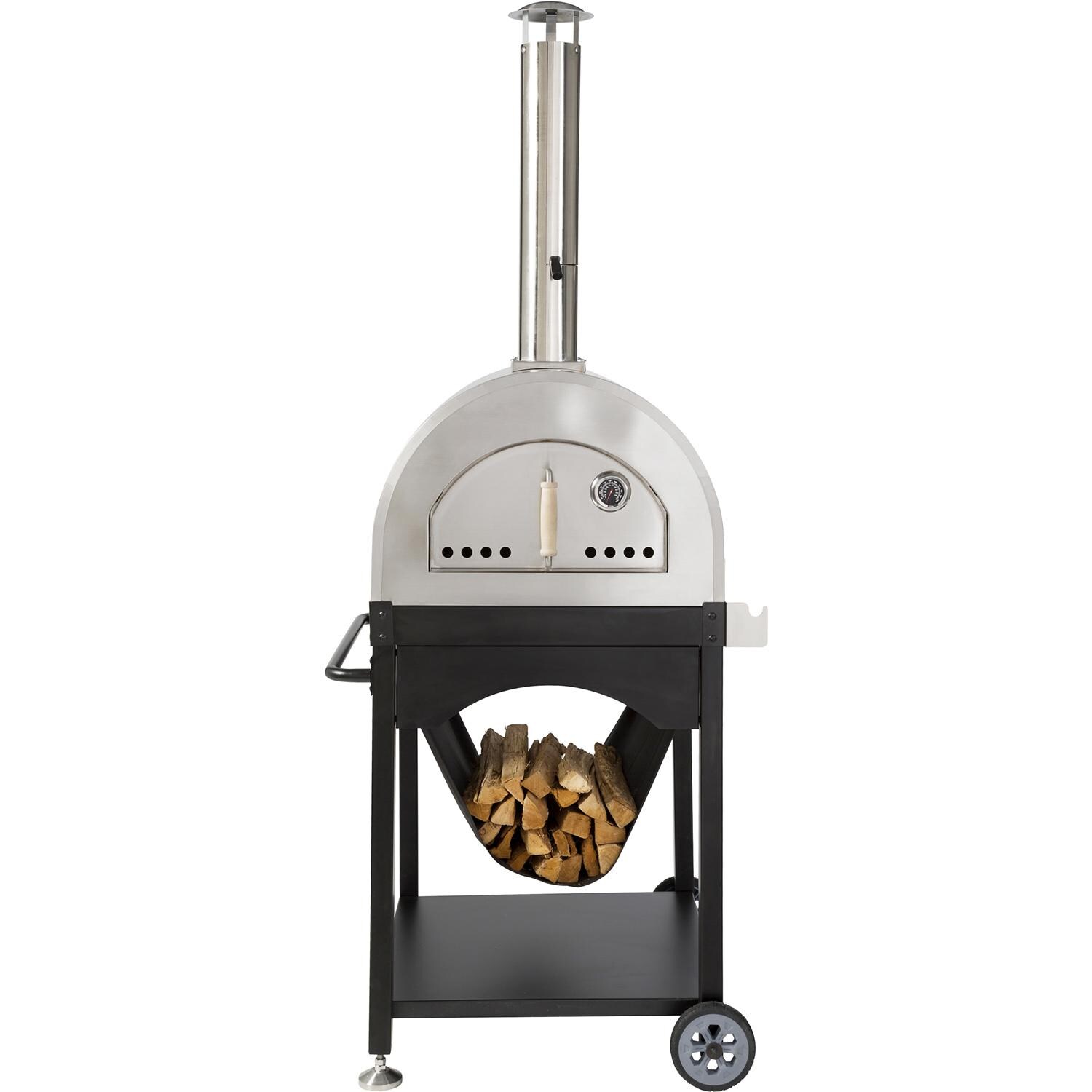 WPPO WPPO4 Pro 4 25-Inch Outdoor Pizza Oven On Cart - Oven Front thumbnail